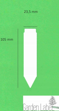 Garden Labels Pluggable Arrows WHITE 105mmx23,5mm 1000pcs EAN (GTIN) 0651823819456
