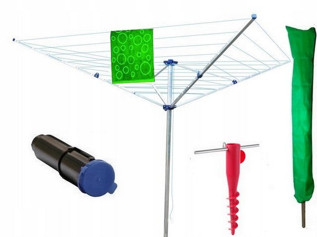 Garden Laundry Dryer 50m | Metal Fittings | Anchors Cover Brand Venus