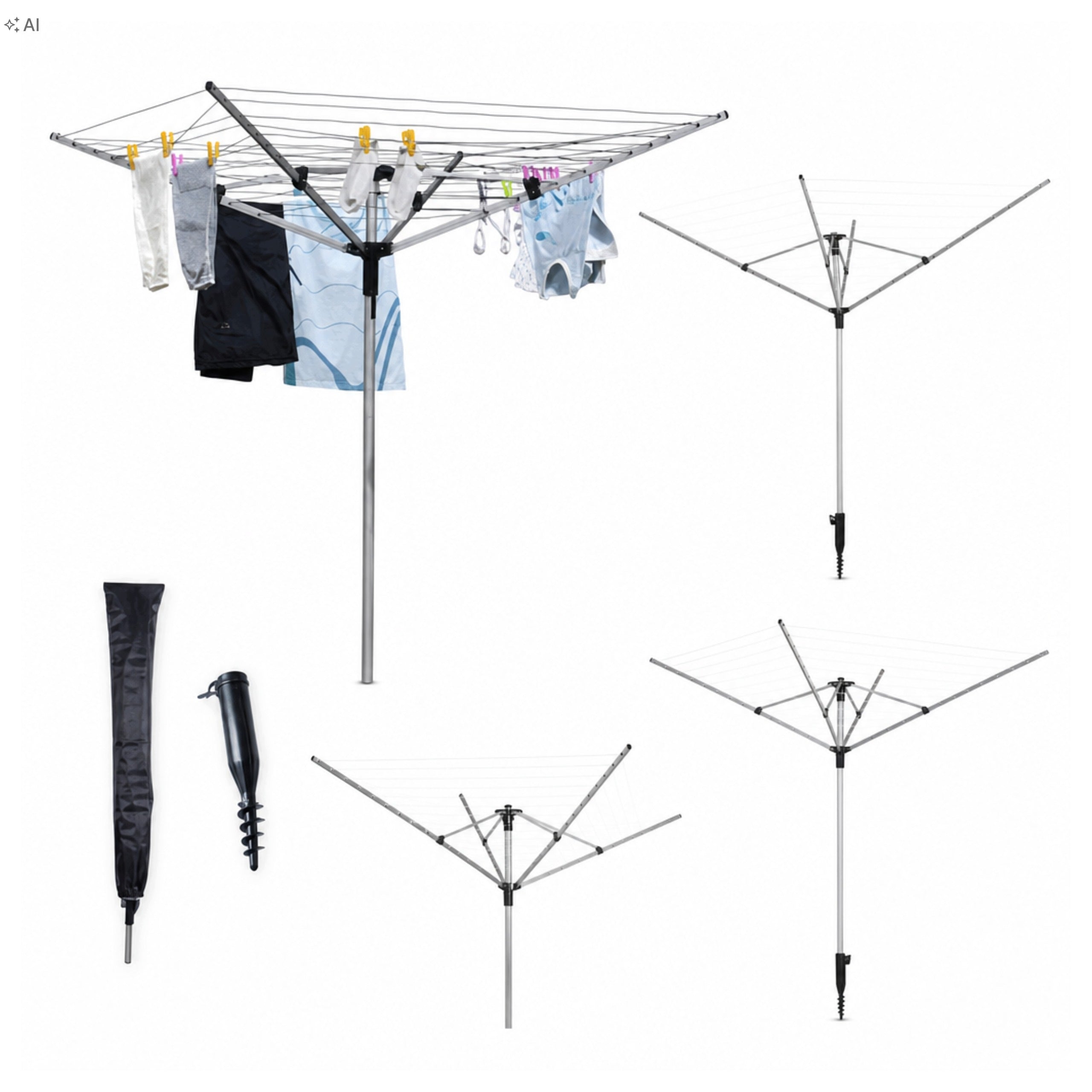 Garden Laundry Dryer 60 M Height Adjustable And Cover Freebie