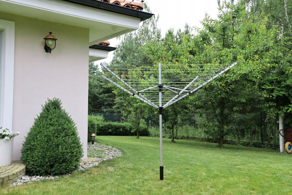 Garden Laundry Dryer Rotating 60 M Surface Drill + Cover Kind Stationary