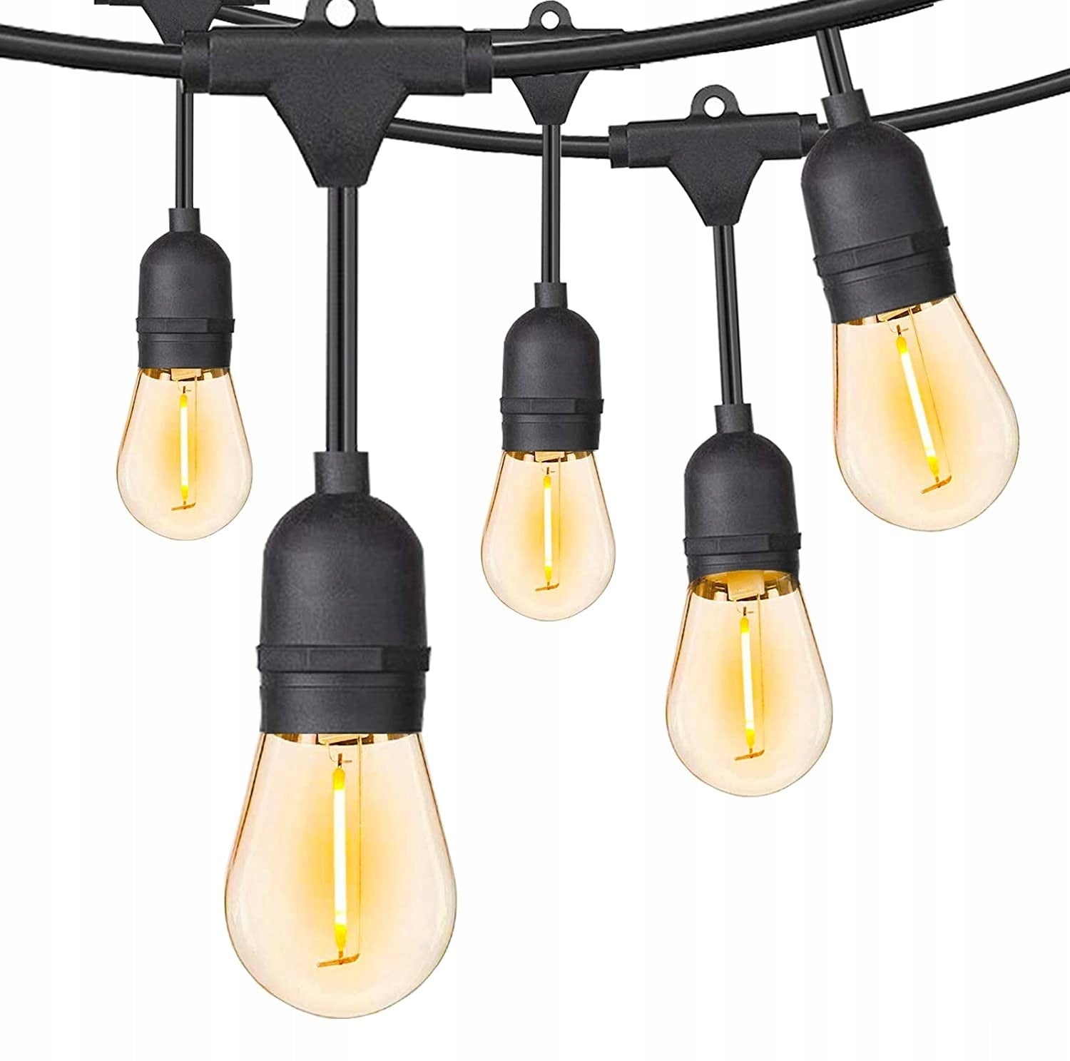 Garden Light Garland 10m 20x E27 LED Bulbs Chain Garden Lamps