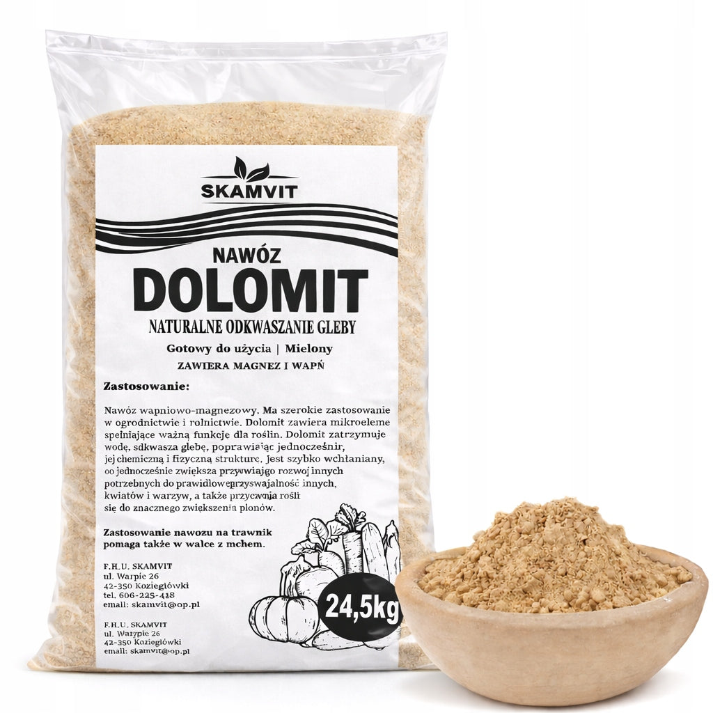 Garden Lime Magnesium Dried DOLOMIT 24,5 Kg DEACIDIFIES Sown Ground Packaging status original