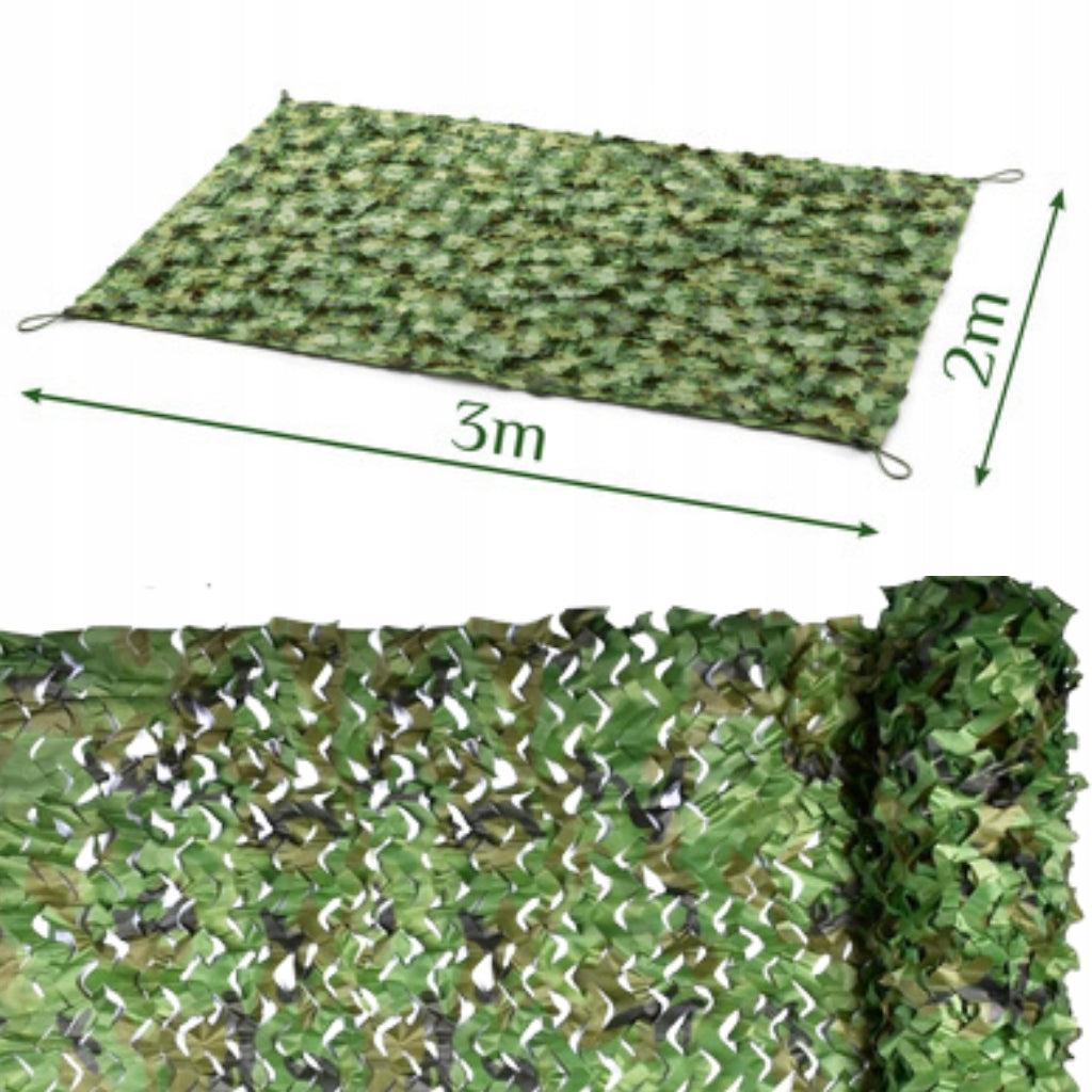 Garden Masking Mesh 2x3m Camouflage Shading Cover WooDland 6m2 Manufacturer no brand