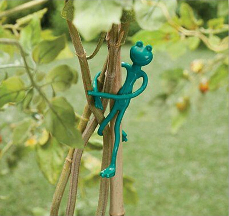Garden Paper Clips - Frogs 2 Pcs - Plant Clips - Stem Holder Number of pieces 2 pcs