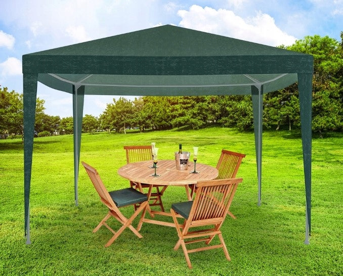 Garden Pavilion 3x3 Green 4 Walls Tent Gazebo for Garden Canopy Manufacturer Modern Home
