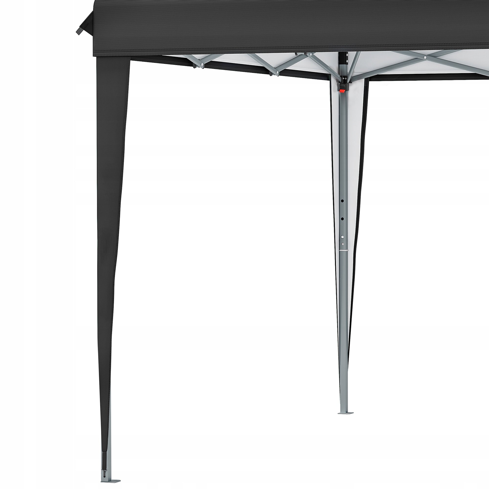 Garden Pavilion Tent Gazebo 3x3m Waterproof Metal Frame Camping Black Number of side walls none