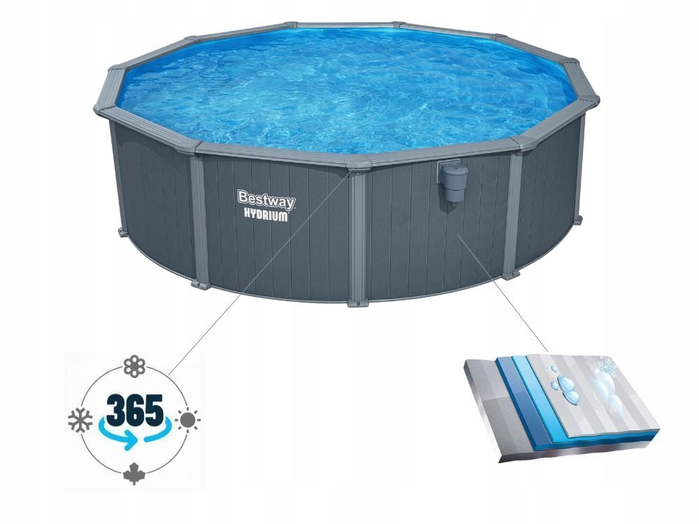 Garden Pool All Year Round Canadian Steel Panel Bestway 561CU 488X132 Brand Bestway