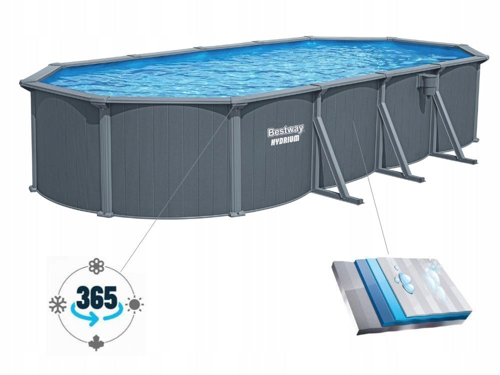 Garden Pool All Year Round Canadian Steel Panel Bestway 561CW 732x366 Brand Bestway