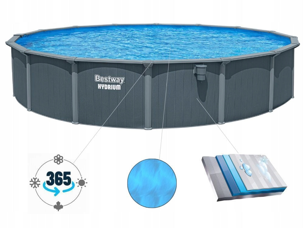 Garden Pool All Year Round Canadian Steel Panel Bestway 561RP 732x132 Brand Bestway