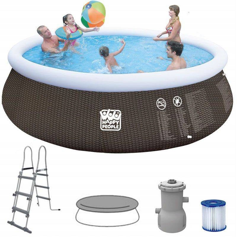 Garden Pool Expansion 450 x 106 cm Set of 5 in 1 Ladder Cover Large Kind tension