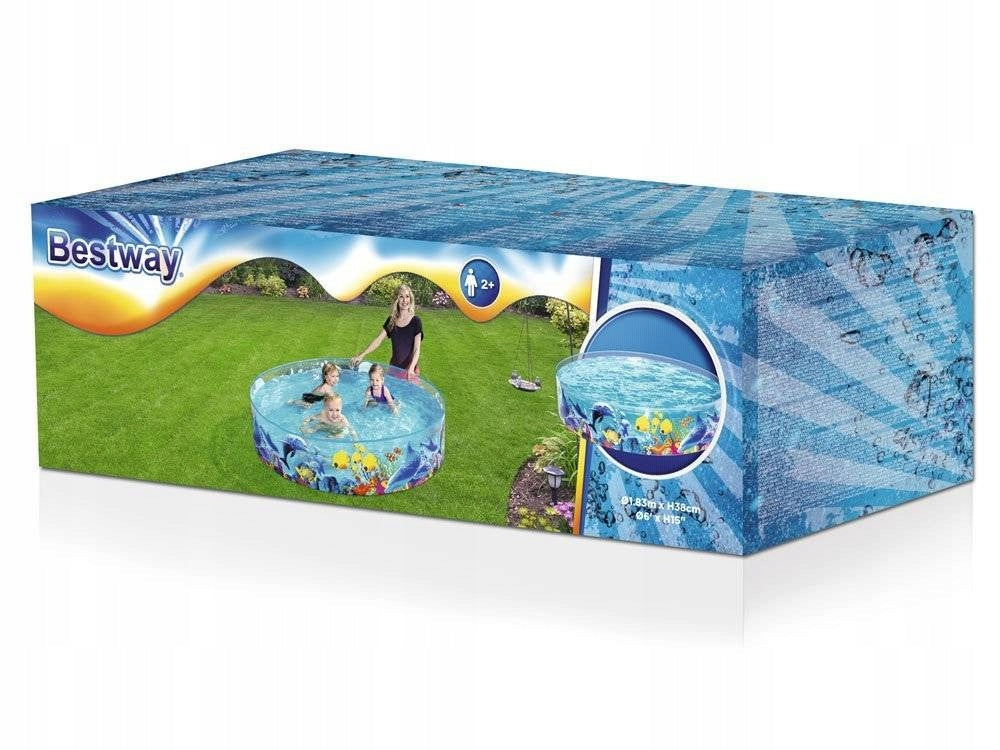 Garden Pool Expansion Sea Odyssey 183cm Bestway 55030 for Children Color multicolor