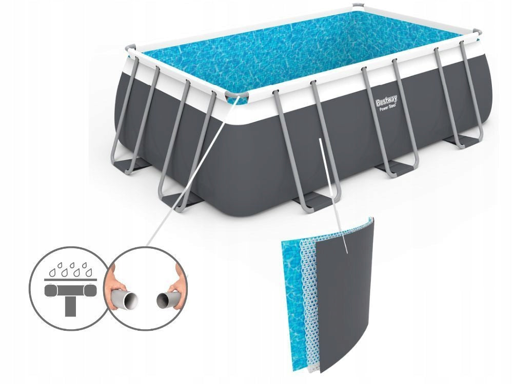 Garden Pool Framed 404x201x100 with sand pump Bestway 56442 NEW2026 Height 70 cm