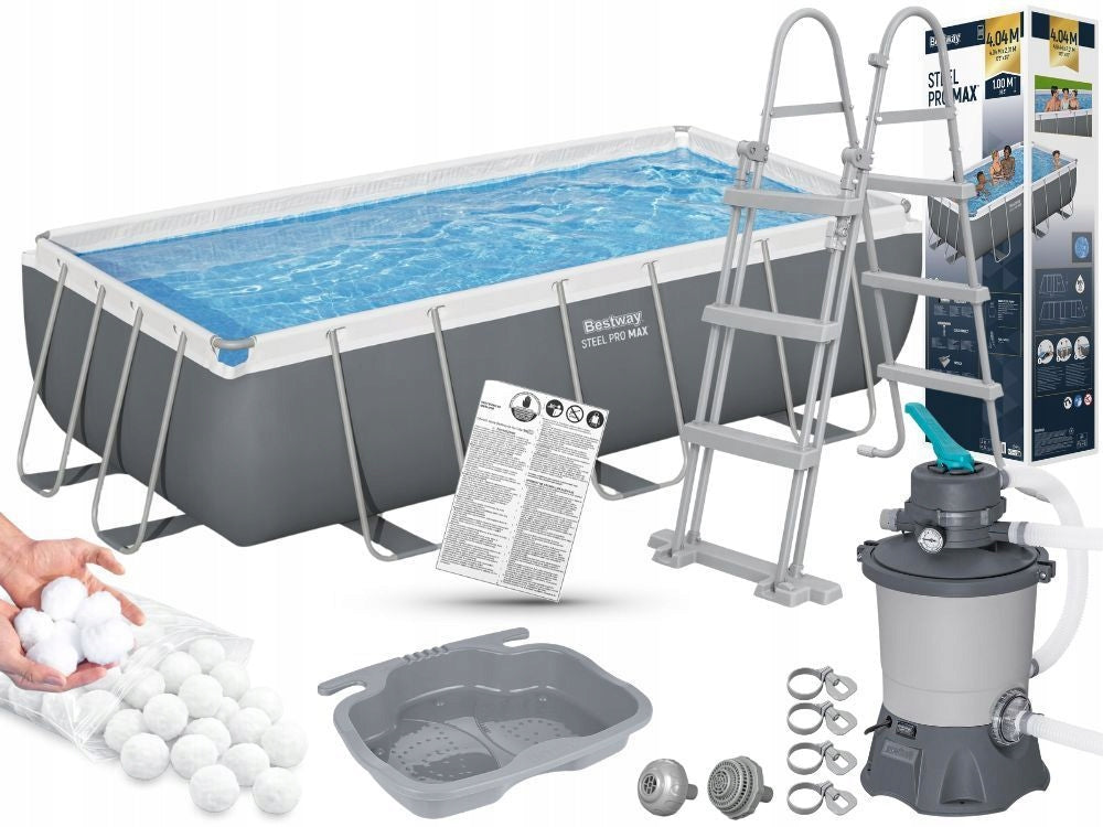 Garden Pool Framed 404x201x100 with sand pump Bestway 56442 NEW2026