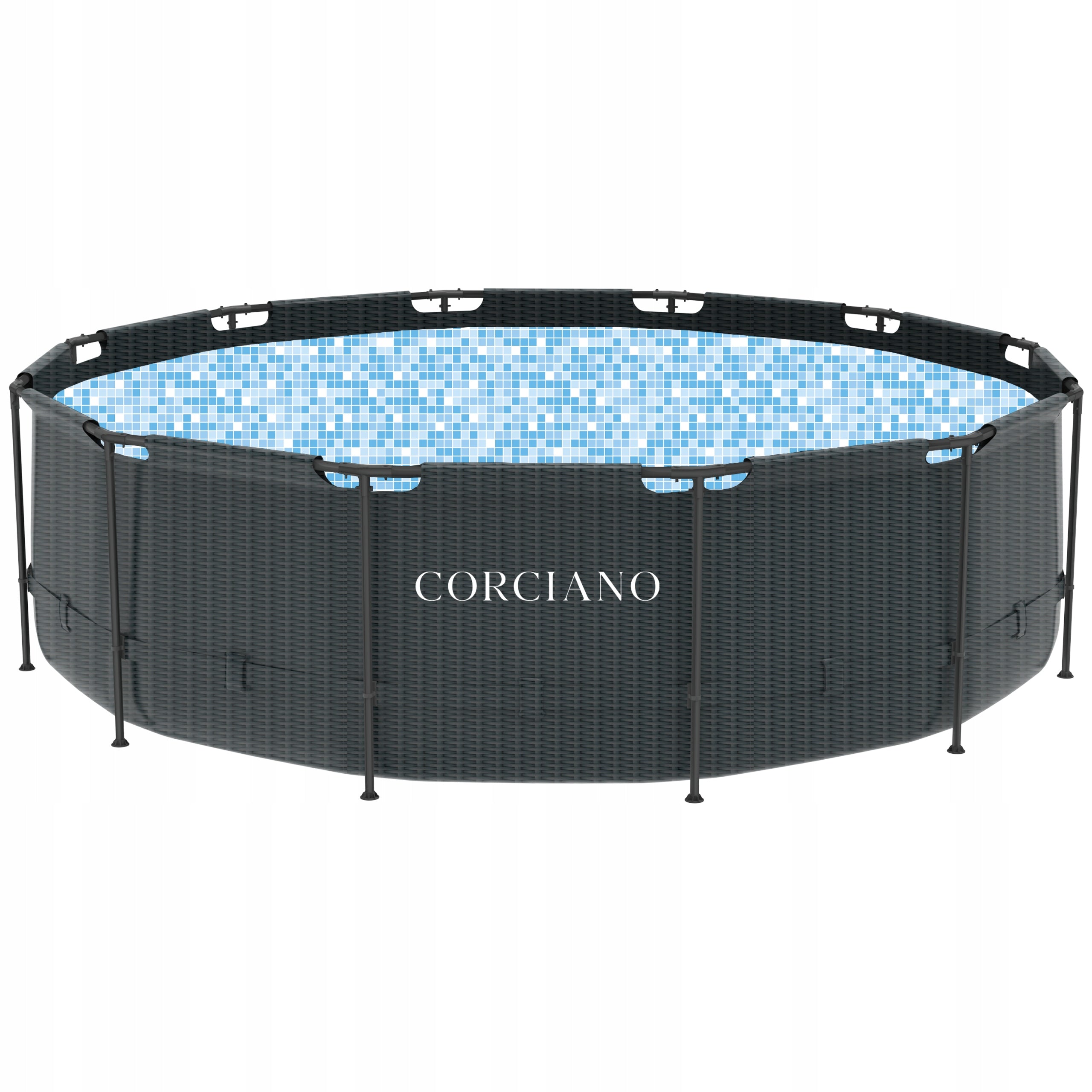 Garden Pool Framed Corciano 450 x 120cm Pump Ladder Cover Manufacturer code Basem_450