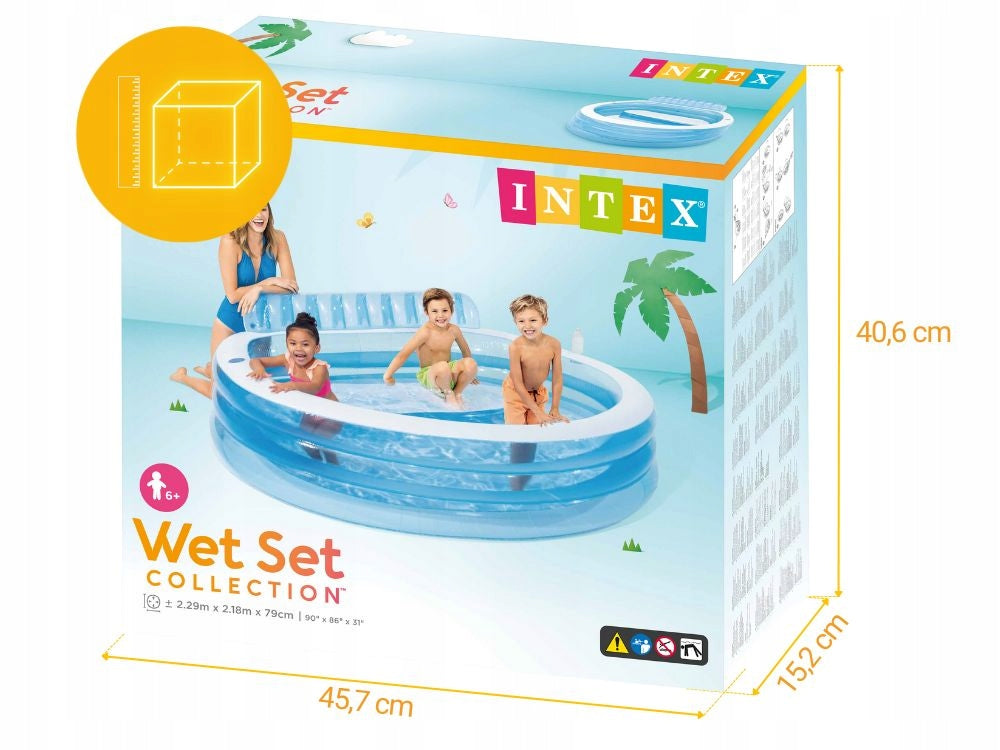 Garden Pool Inflatable Intex with Bench Backrest Intex 57190 MODEL 2025 Brand Intex