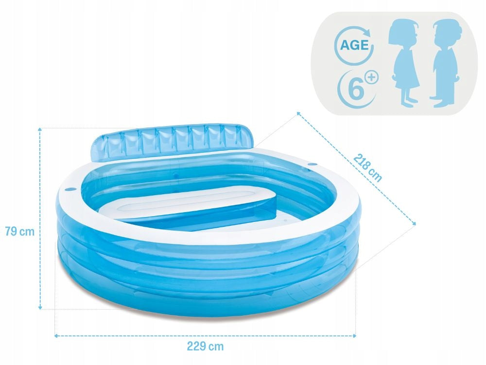 Garden Pool Inflatable Intex with Bench Backrest Intex 57190 MODEL 2025 Packaging status original