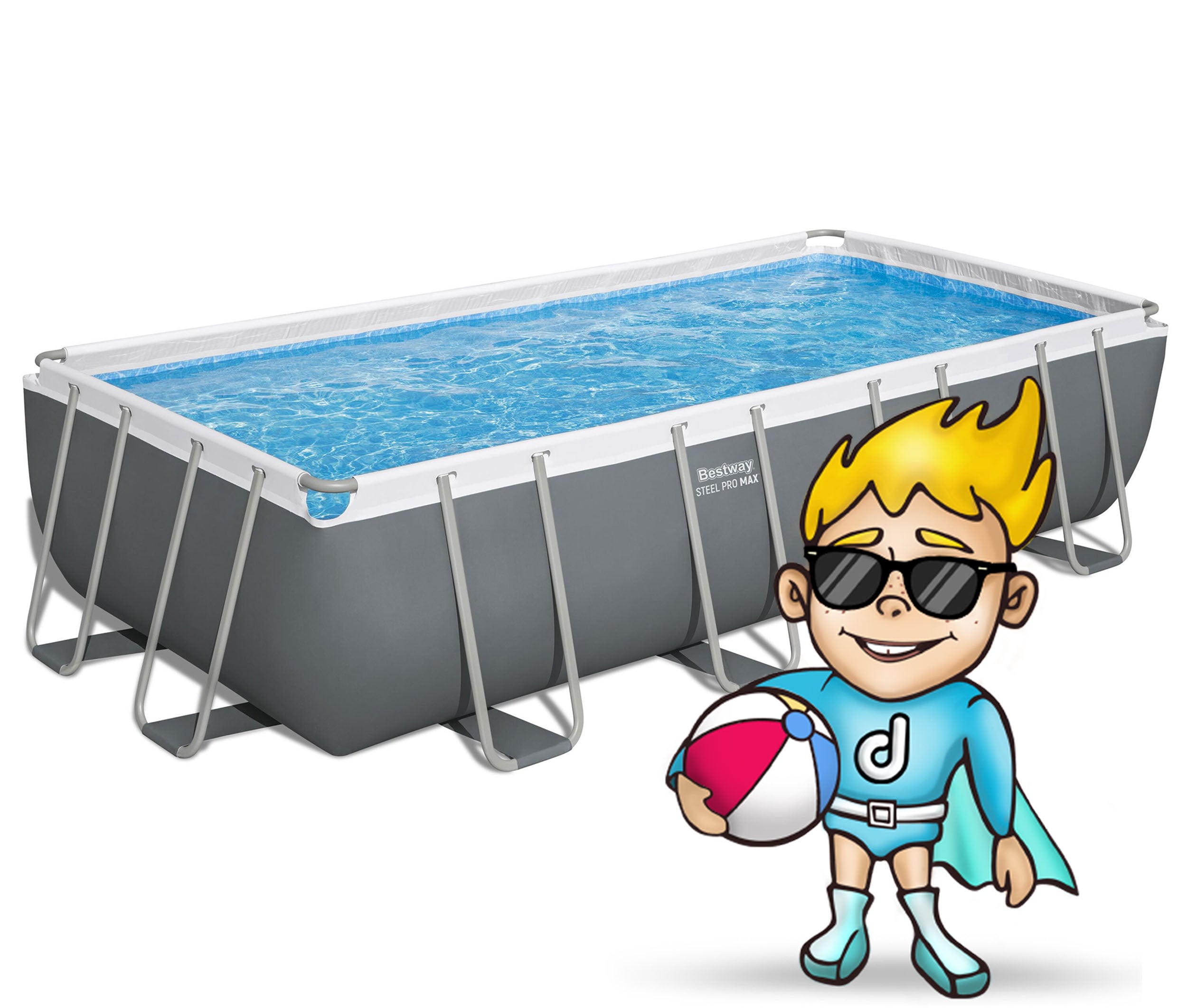 Garden Rack Pool 549x274x122cm Bestway 11in1 Set Packaging status original