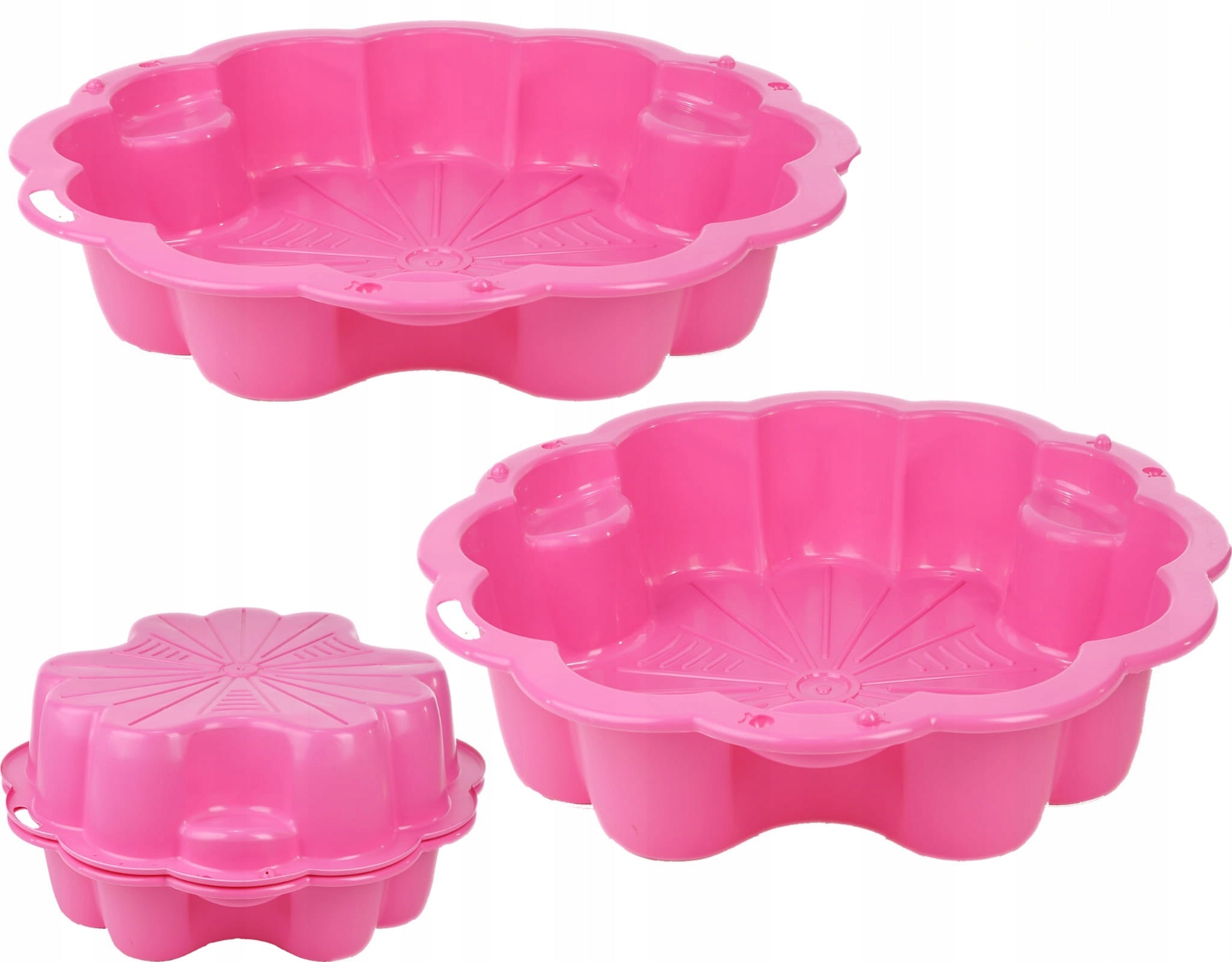 Garden Sandbox 2in1 Daisy with Closure 214x107cm roses POOL Packaging status original
