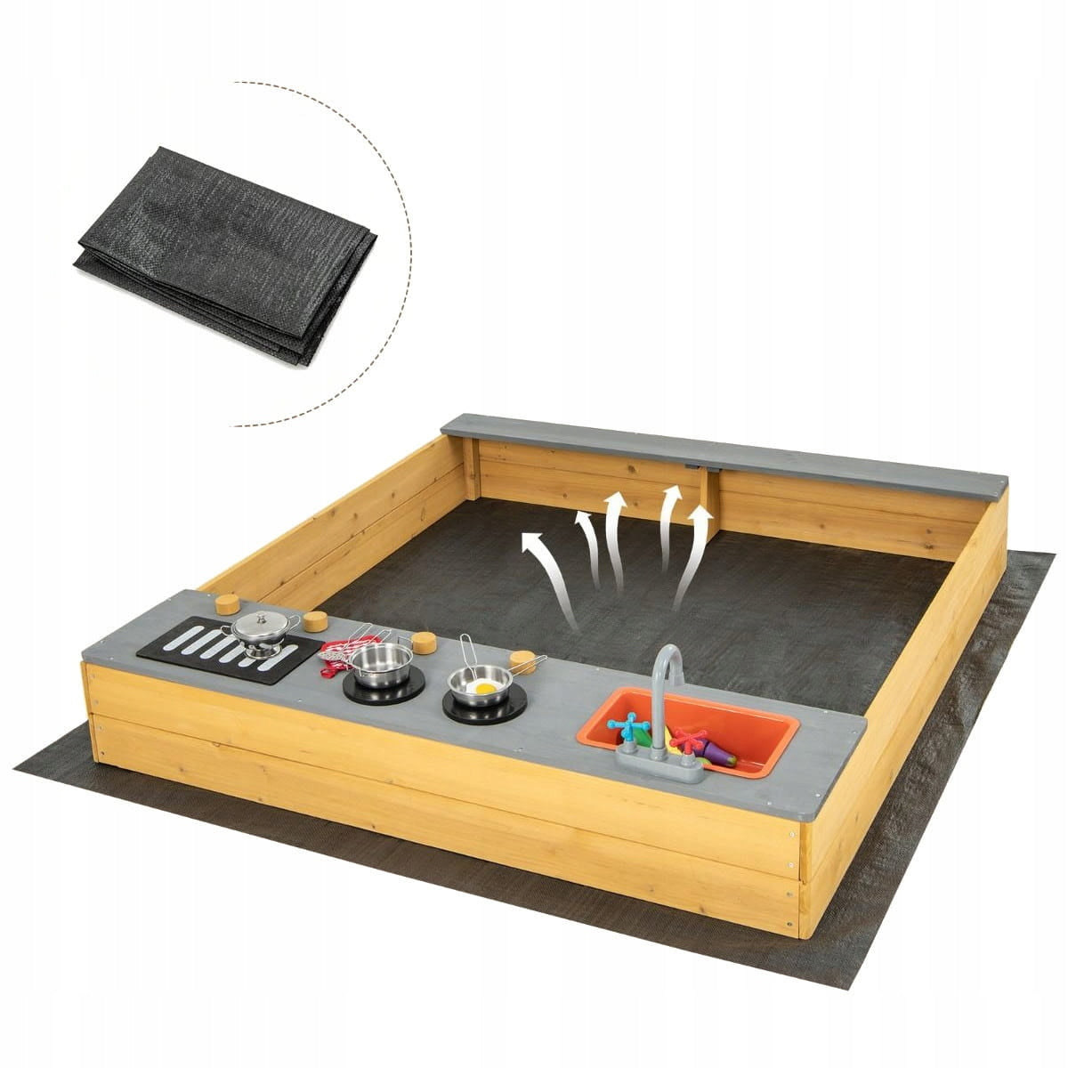 Garden Sandbox Toy Kitchen for Kids Manufacturer code TP10204