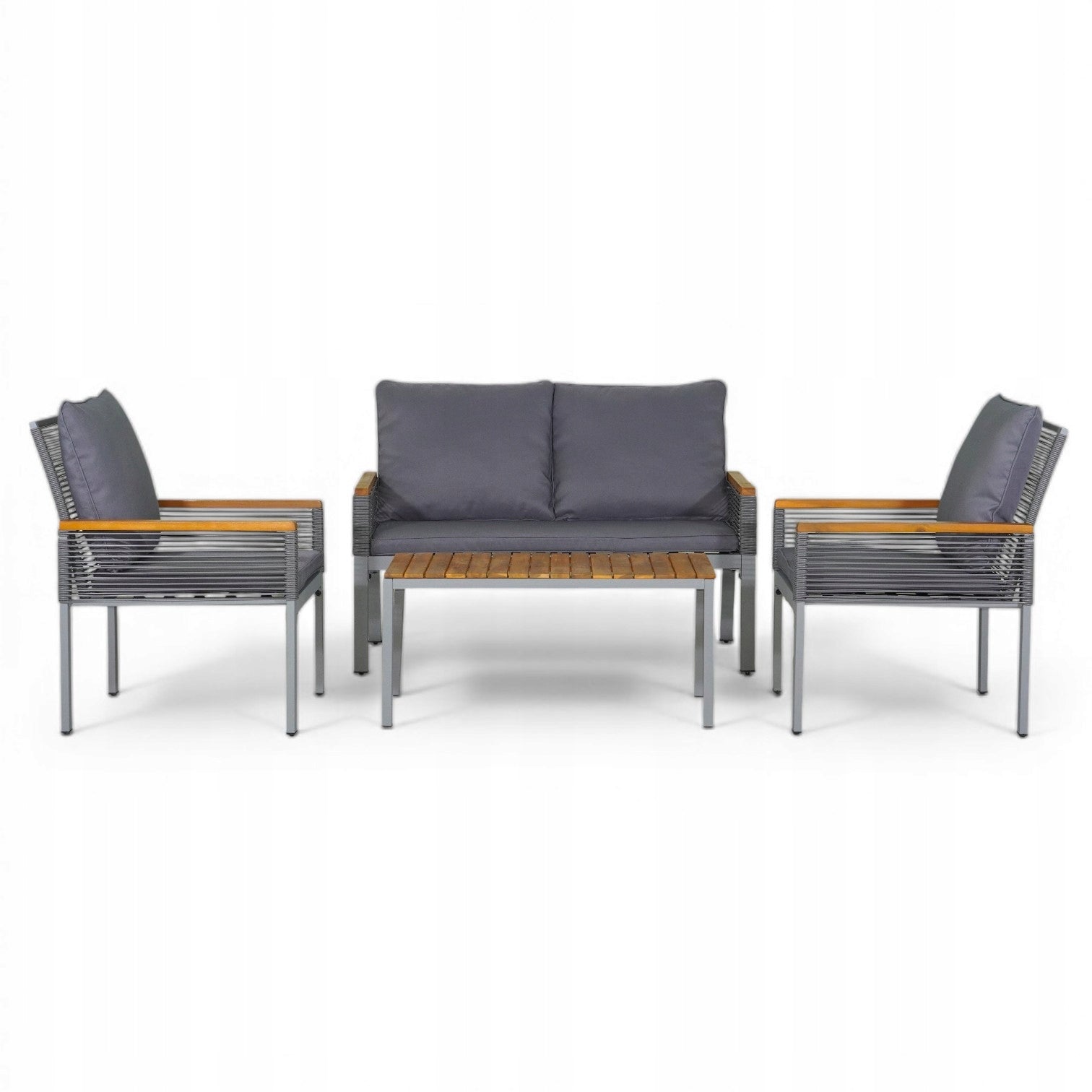 Garden Star CRIS Set - 2 Armchairs, Sofa, and Table HD-10353