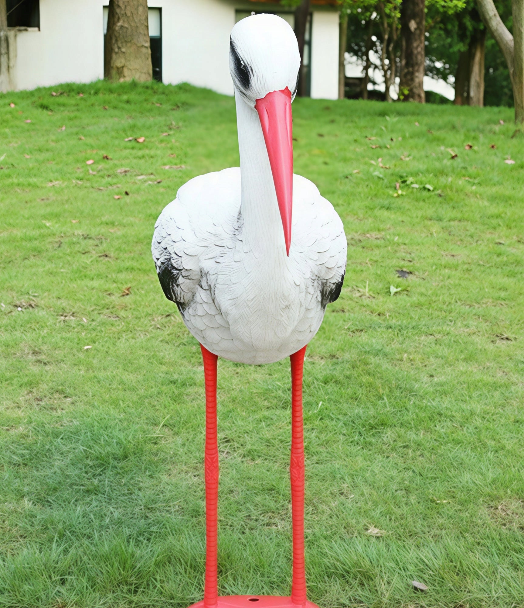 Garden Stork Large Figurine for Garden Standing XXL Decoration Ornament Bird 78 Manufacturer Rumbigo