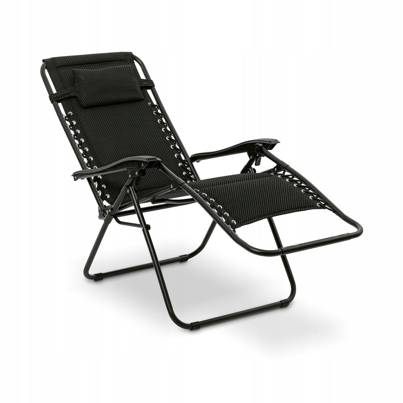 Garden Sun Lounger Beach Balcony Gravity Sun Lounger Tadar Black Brand Tadar