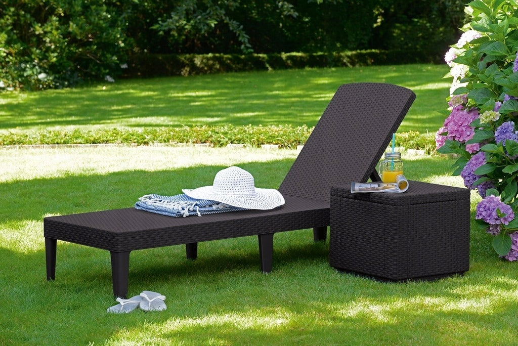Garden Sun Lounger Beach Pool Adjustable Folding JAIPUR Sun Lounger KETER Manufacturer code Leżak ogrodowy JAIPUR