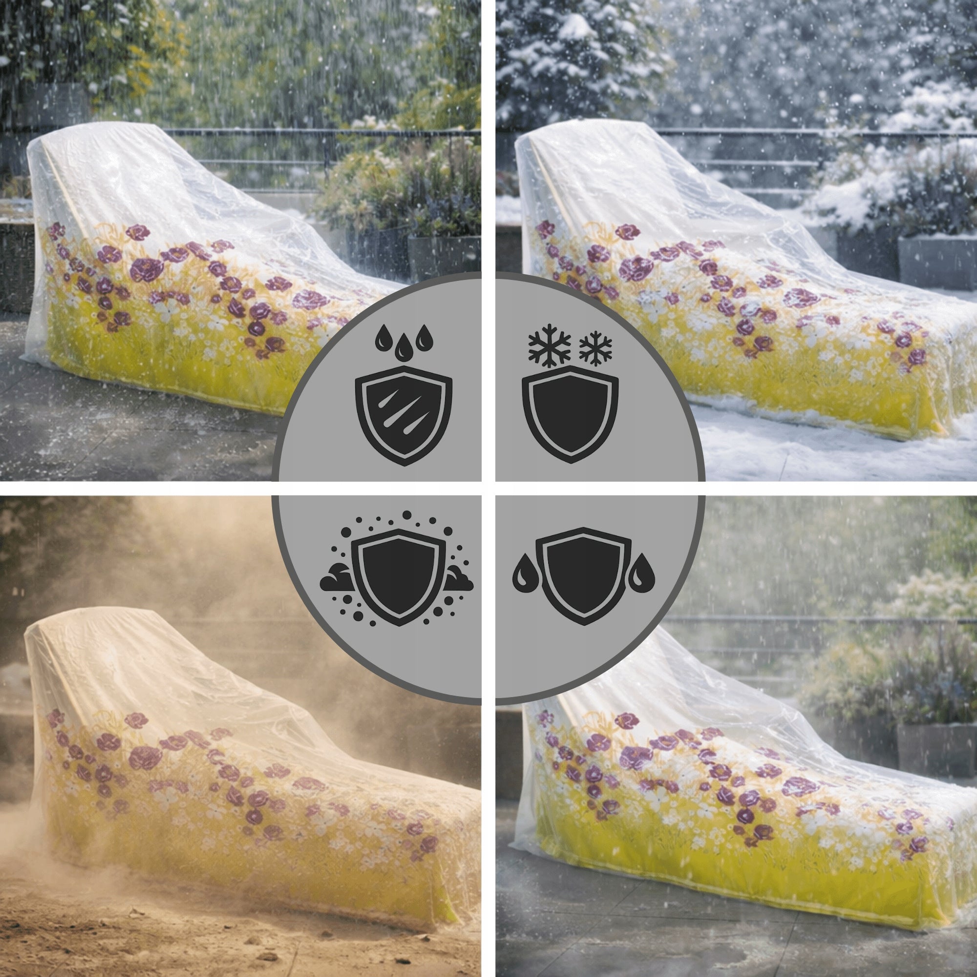 Garden Sun Lounger Cover WATERPROOF UV Effective Furniture Protection Color other