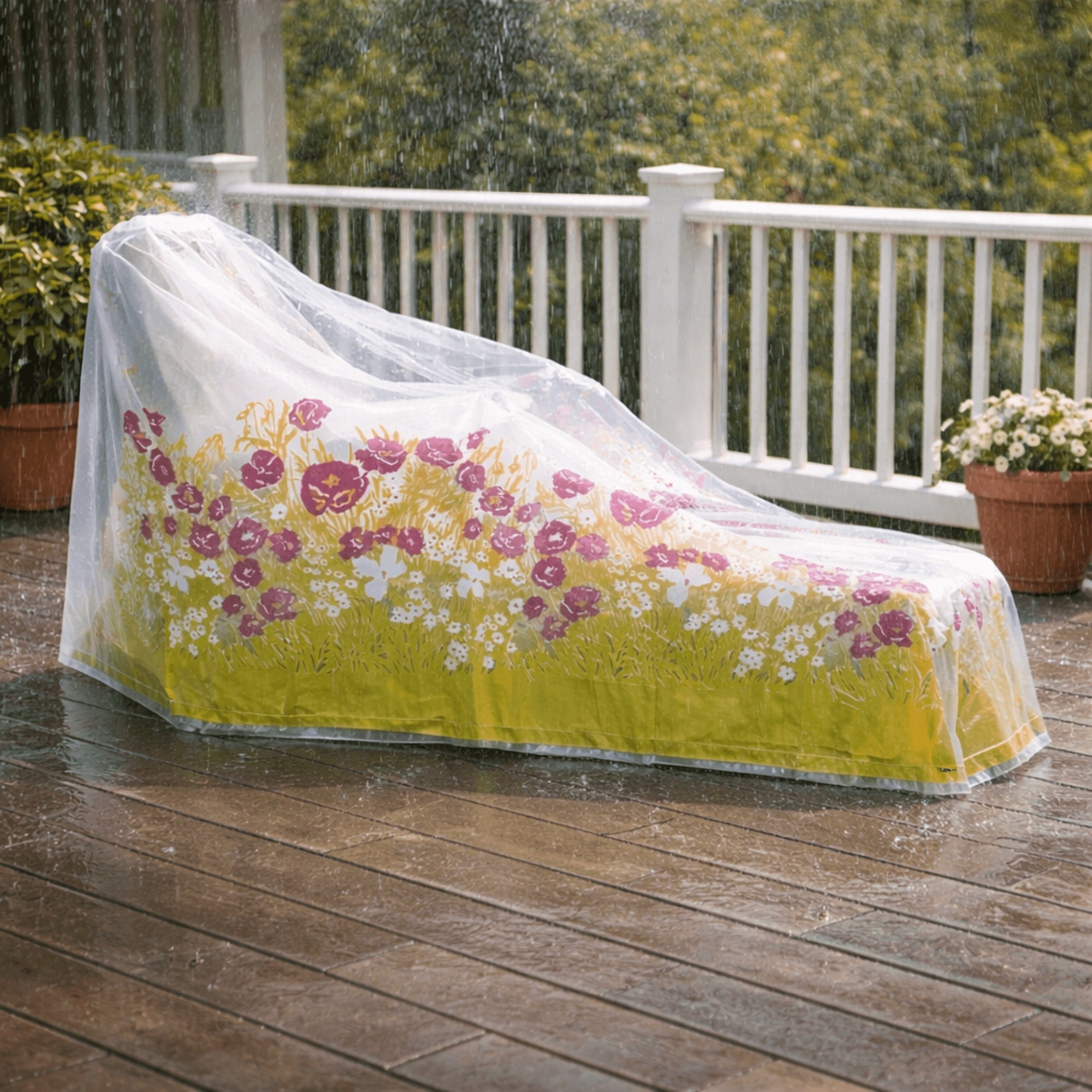 Garden Sun Lounger Cover WATERPROOF UV Effective Furniture Protection Manufacturer Kamai