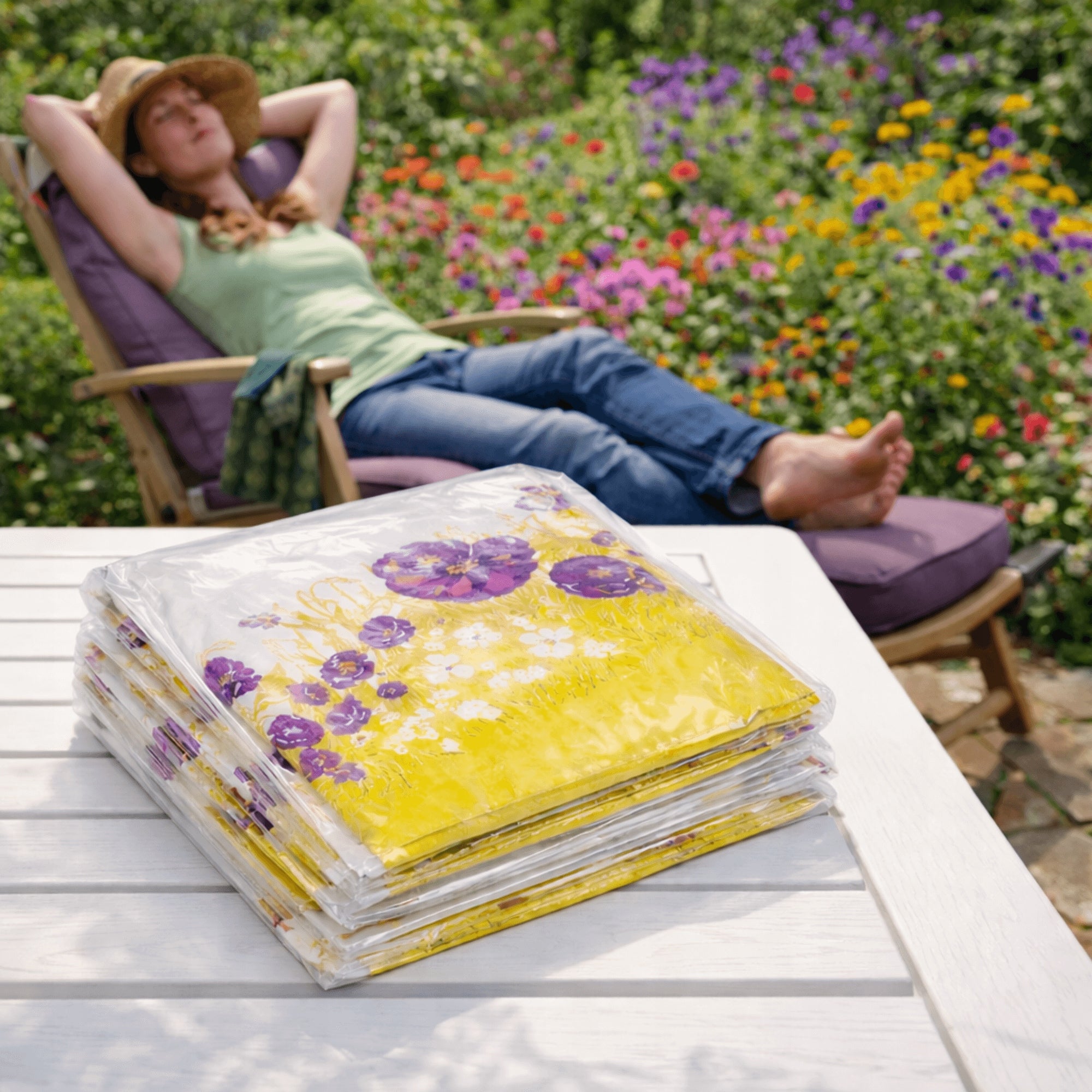 Garden Sun Lounger Cover WATERPROOF UV Effective Furniture Protection Product width 73 cm