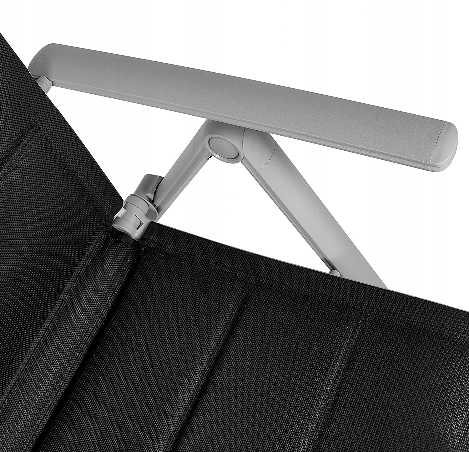 Garden Sun Lounger Folding Chair with Footrest Adjustable Aluminum Vanage Length (longer side) 74 cm