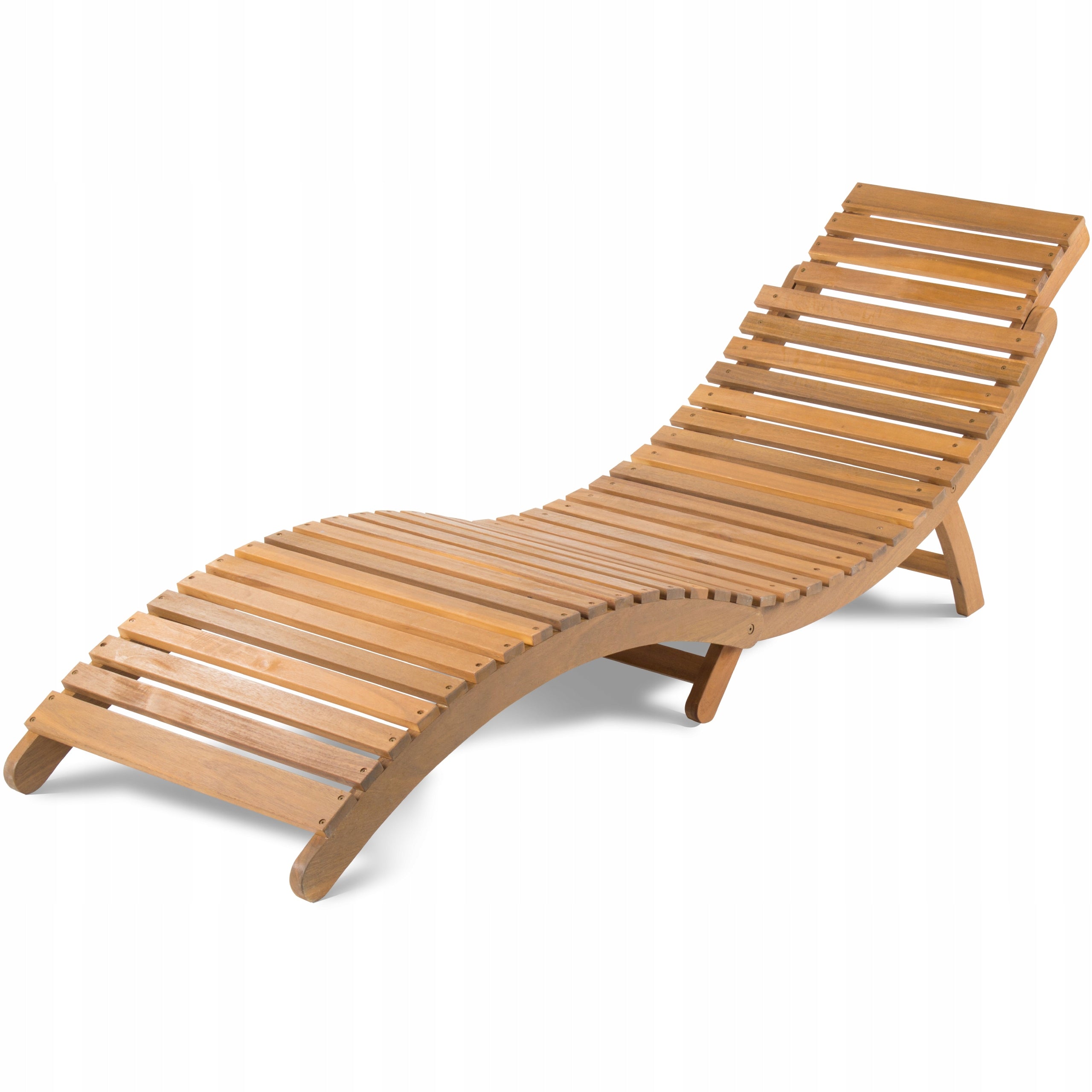 Garden Sun Lounger Wooden Acacia Fieldmann FDZN 4009-T Length (longer side) 182 cm
