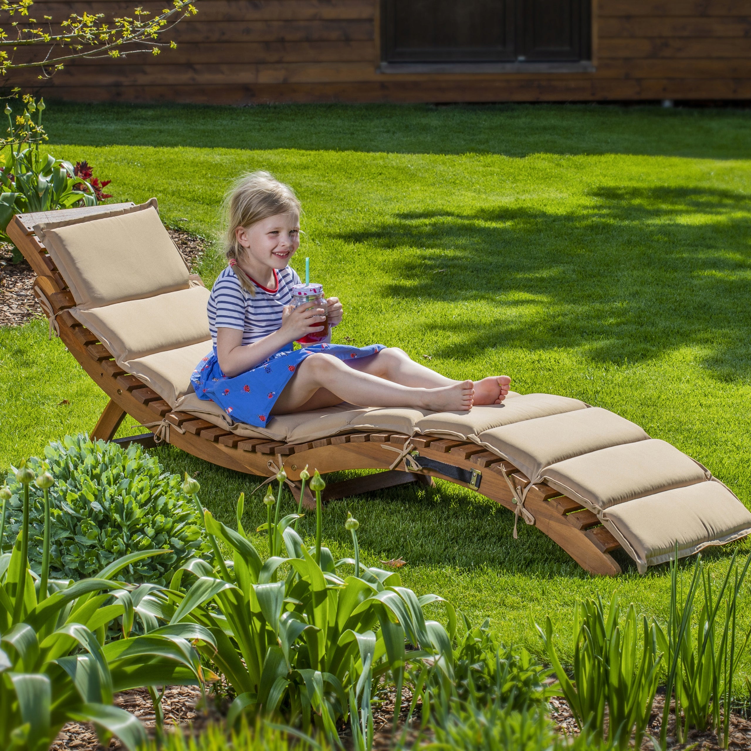 Garden Sun Lounger Wooden Acacia Fieldmann FDZN 4009-T Product weight with unit packaging 13 kg