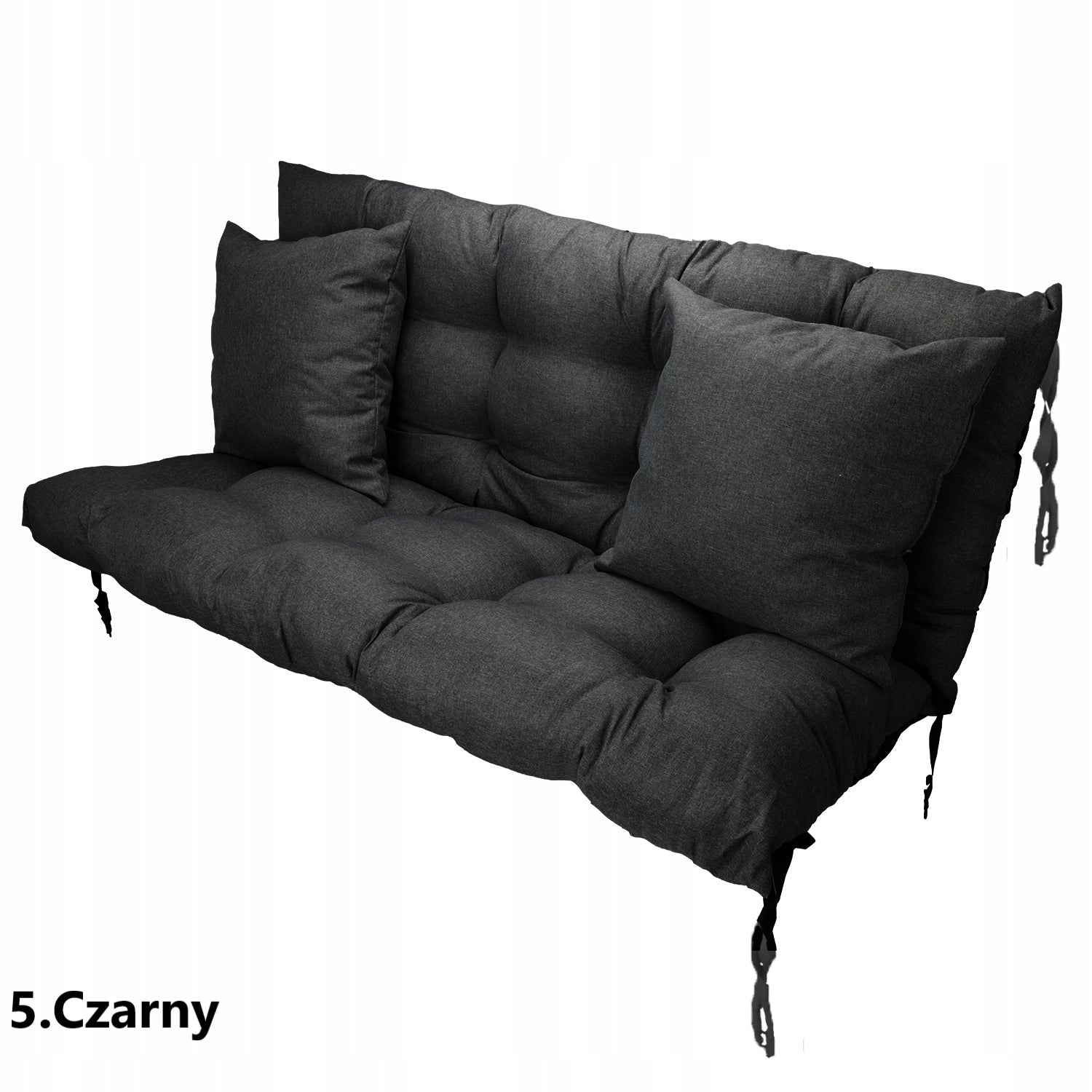 Garden Swing Cushion 150x55x55+Freebie Cushions Grey Linen Shape rectangular