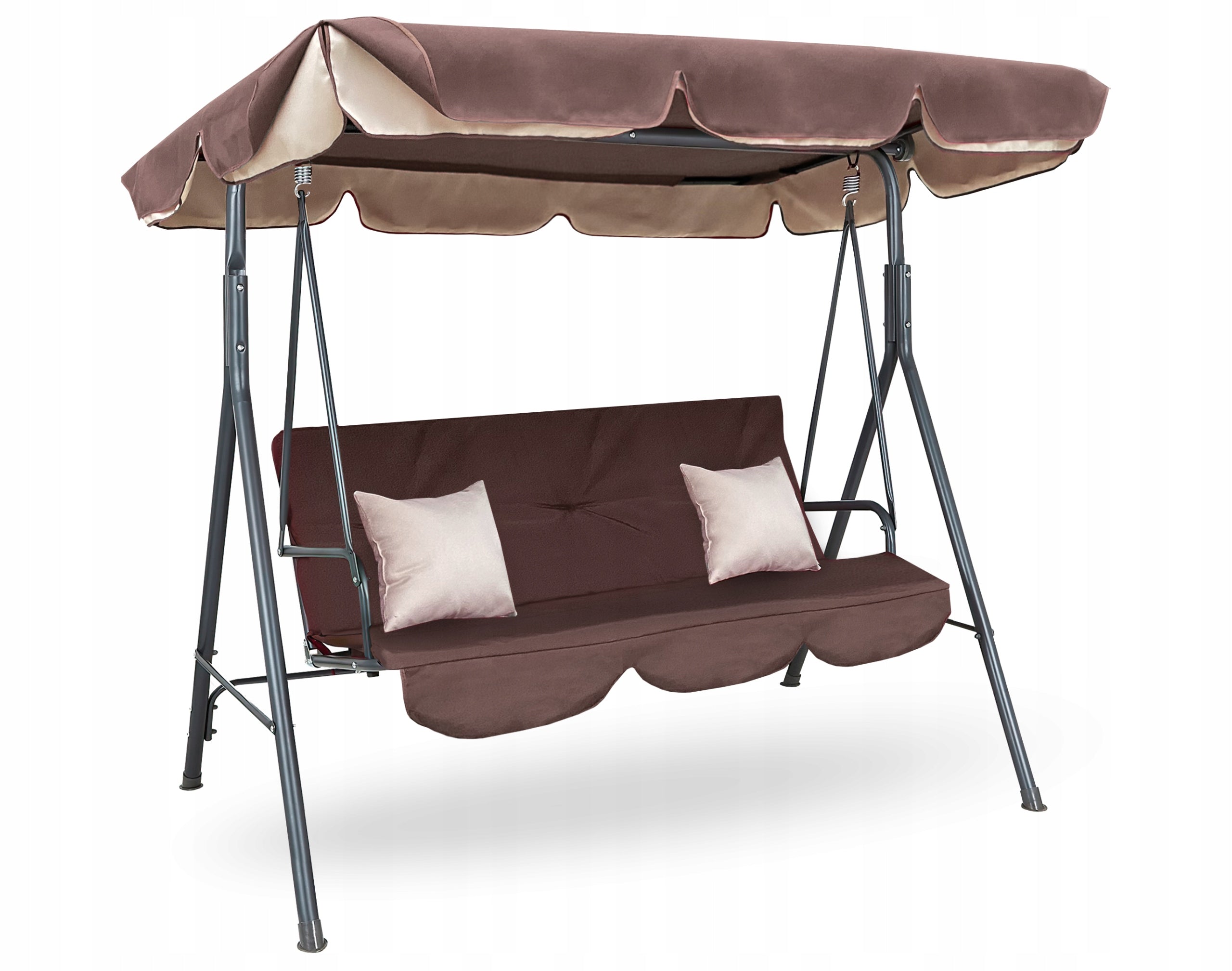 Garden Swing MAJKA Freestanding Solid Large for Your Garden Brown