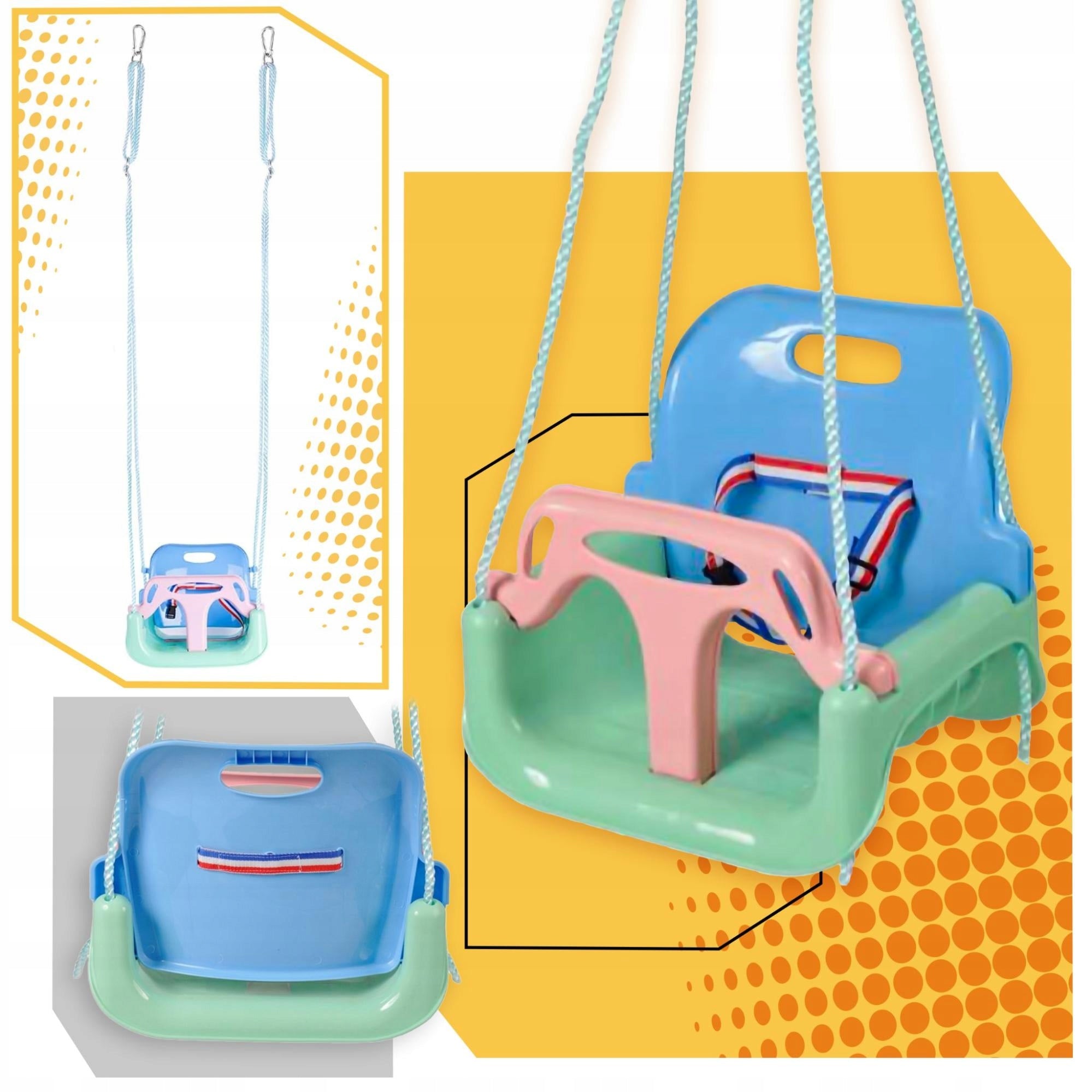 Garden Swing Modular Home for Kids 3in1 Strong on Ropes Safe Manufacturer code HUS-K1-N