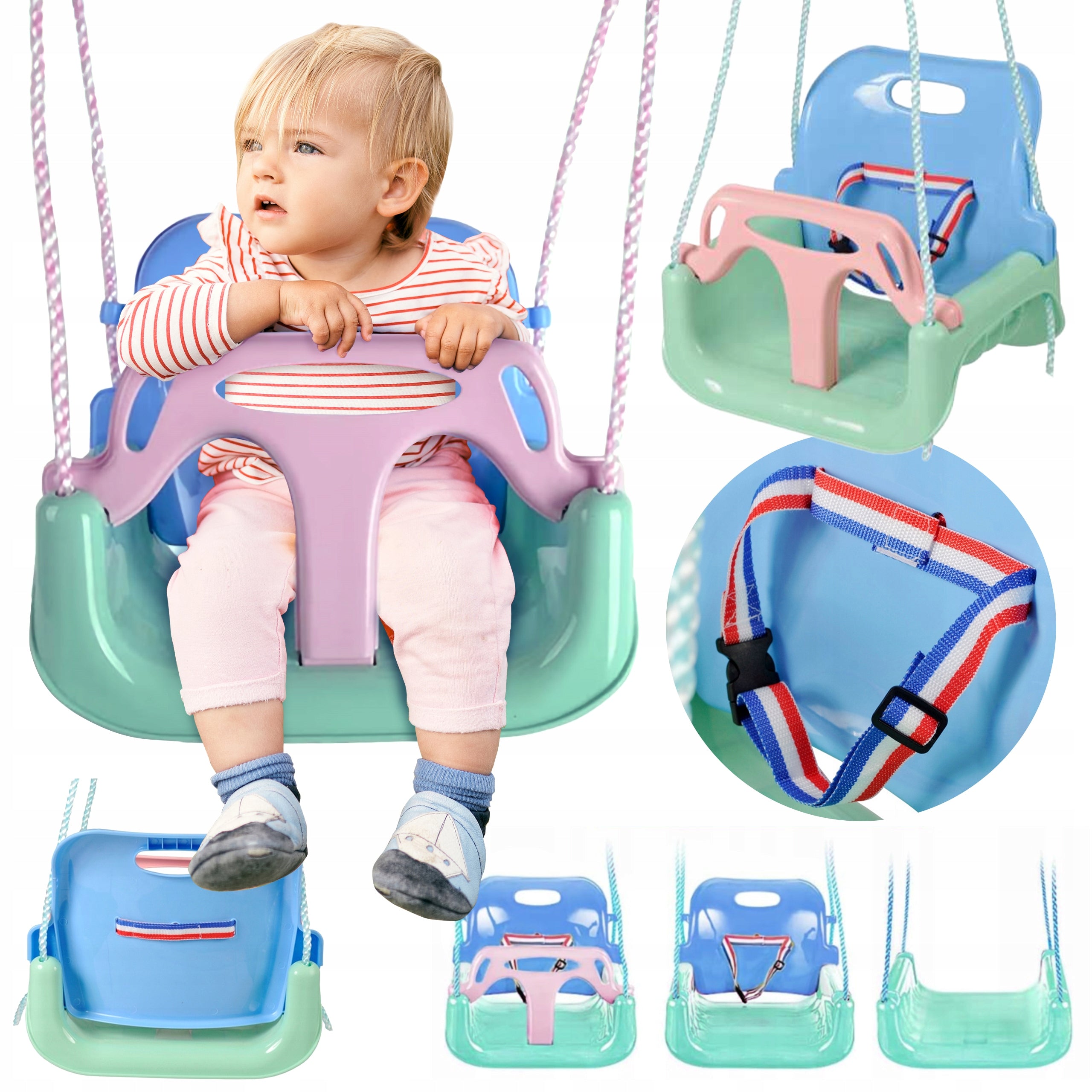 Garden Swing Modular Home for Kids 3in1 Strong on Ropes Safe