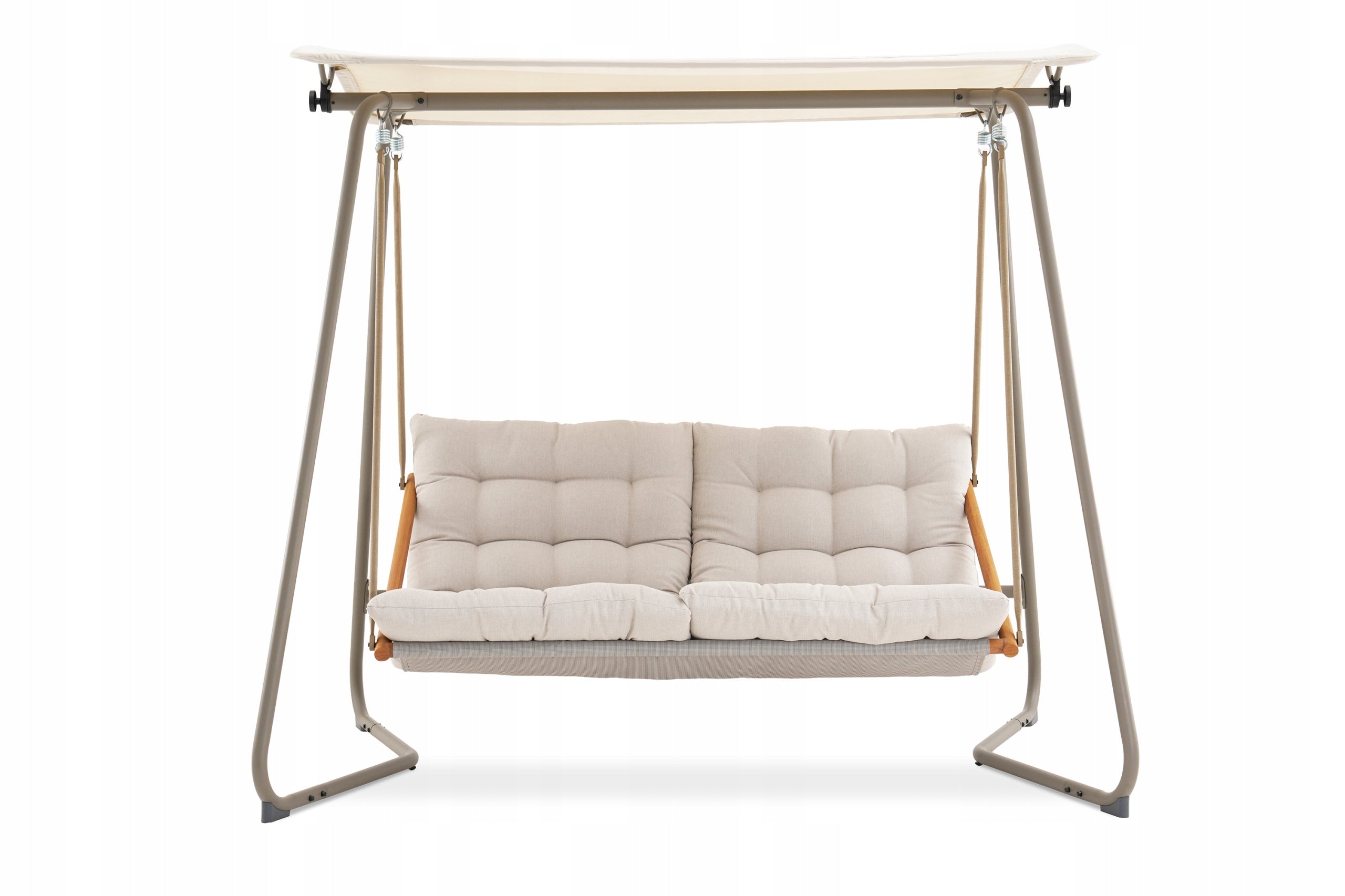 Garden Swing ROCKING COUCH 2 Seater ORTA Freestanding Canopy Beige Kind freestanding