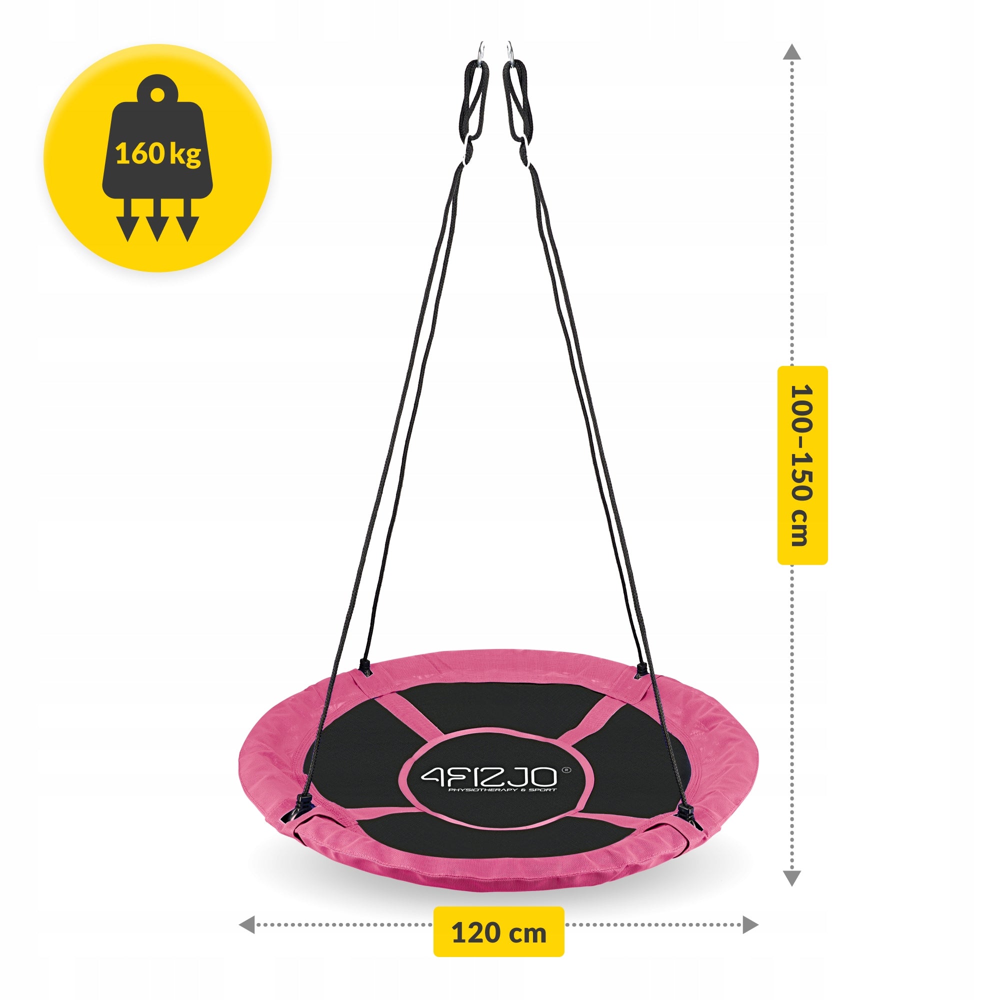 Garden Swing Stork Nest 120cm XXL For Children On Terrace For Home Kind hanging