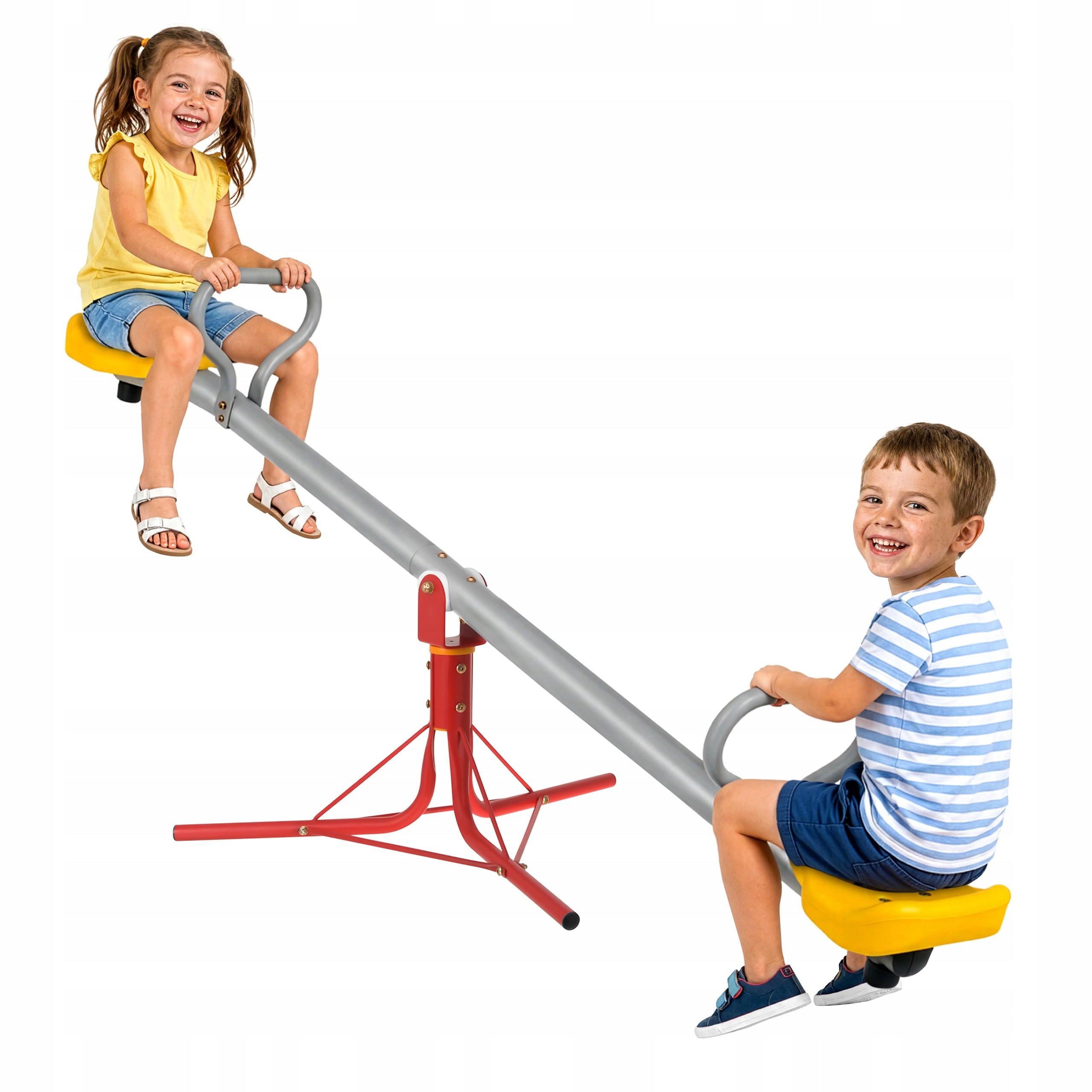 Garden Swing for Children Equivalent 2in1 Metal Outdoor 360 Pendulum