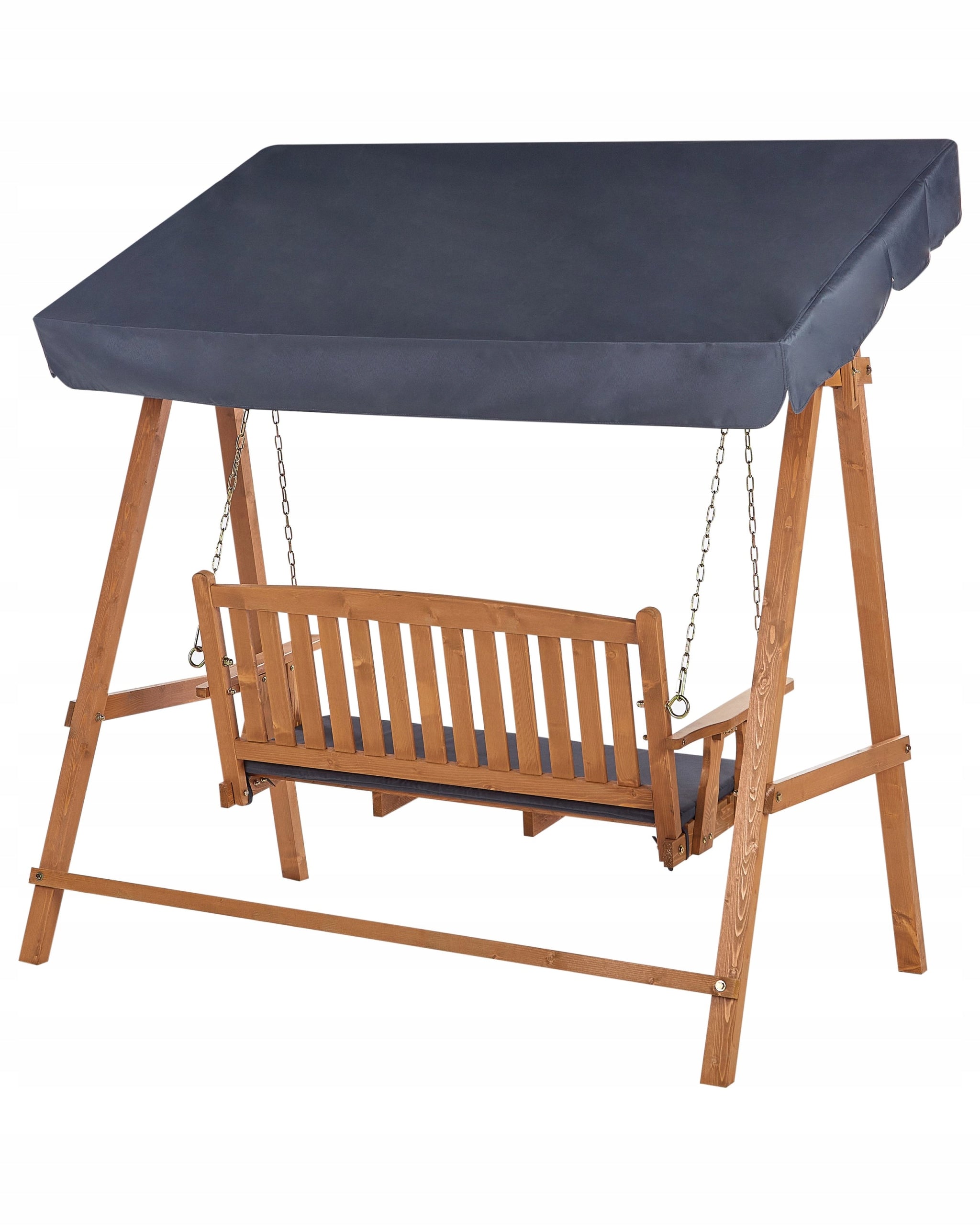 Garden Swing with Baseball 2 Seater Light Wood Kind freestanding