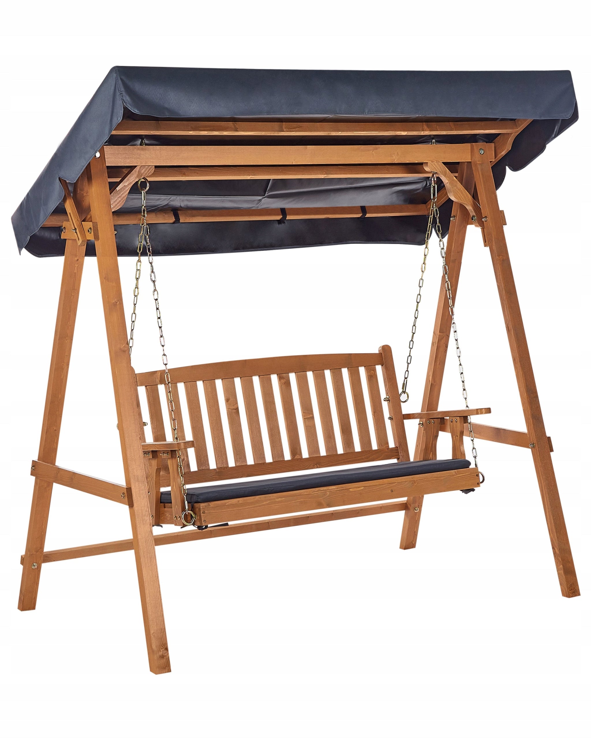 Garden Swing with Baseball 2 Seater Light Wood