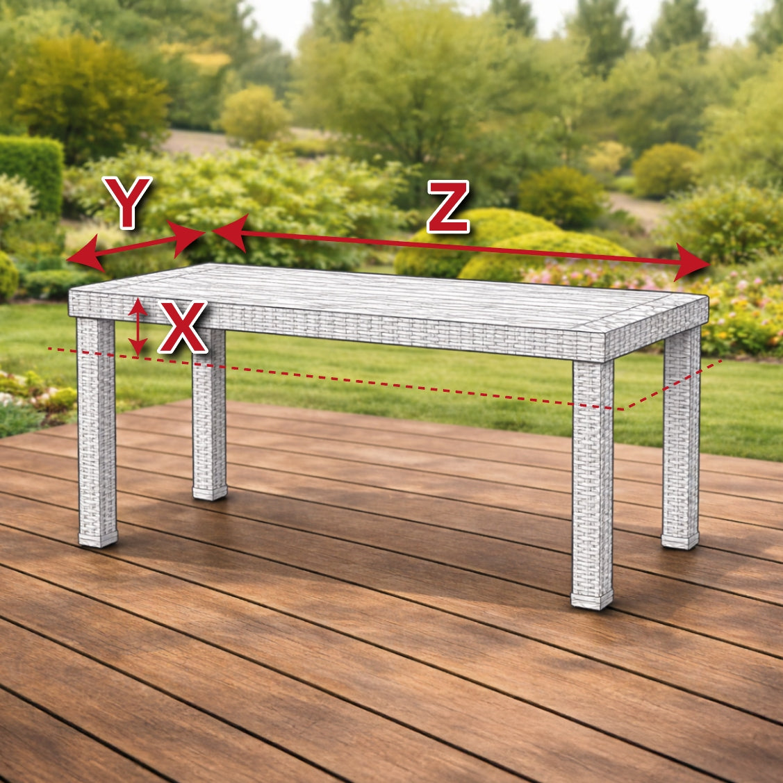 Garden Table Cover Garden Furniture Any Dimension Manufacturer Ferocity