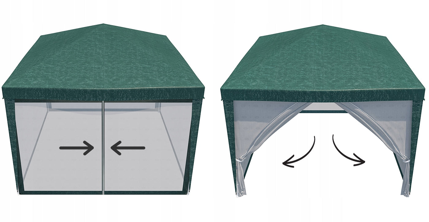 Garden Tent Commercial Gazebo Pavilion 3x3 + Mosquito Net For Terrace Garden Type pavilion