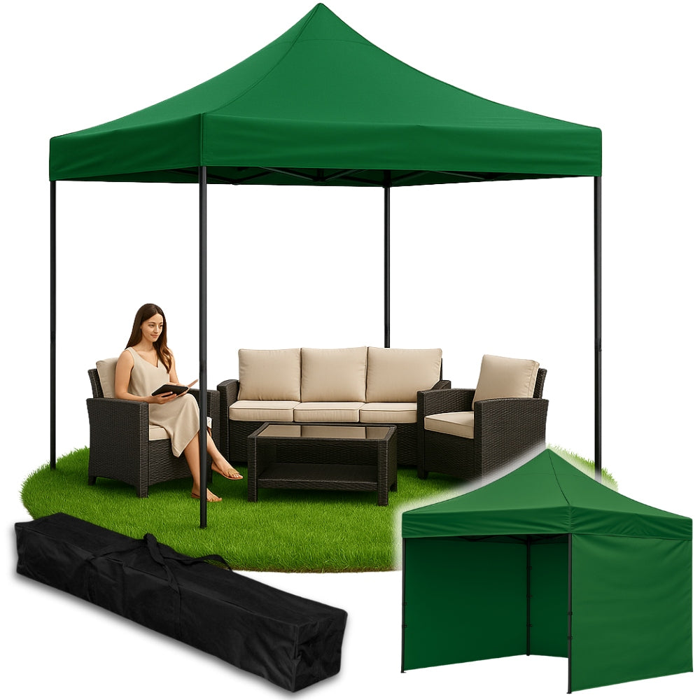 Garden Tent Pavilion Self Deploying Commercial Gazebo Canopy 3x3m