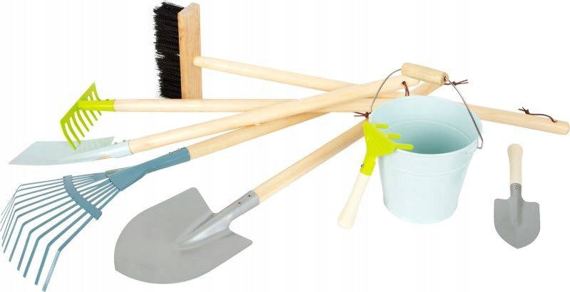 Garden Tools for Kids Shovels Rake Broom Bucket Small Foot