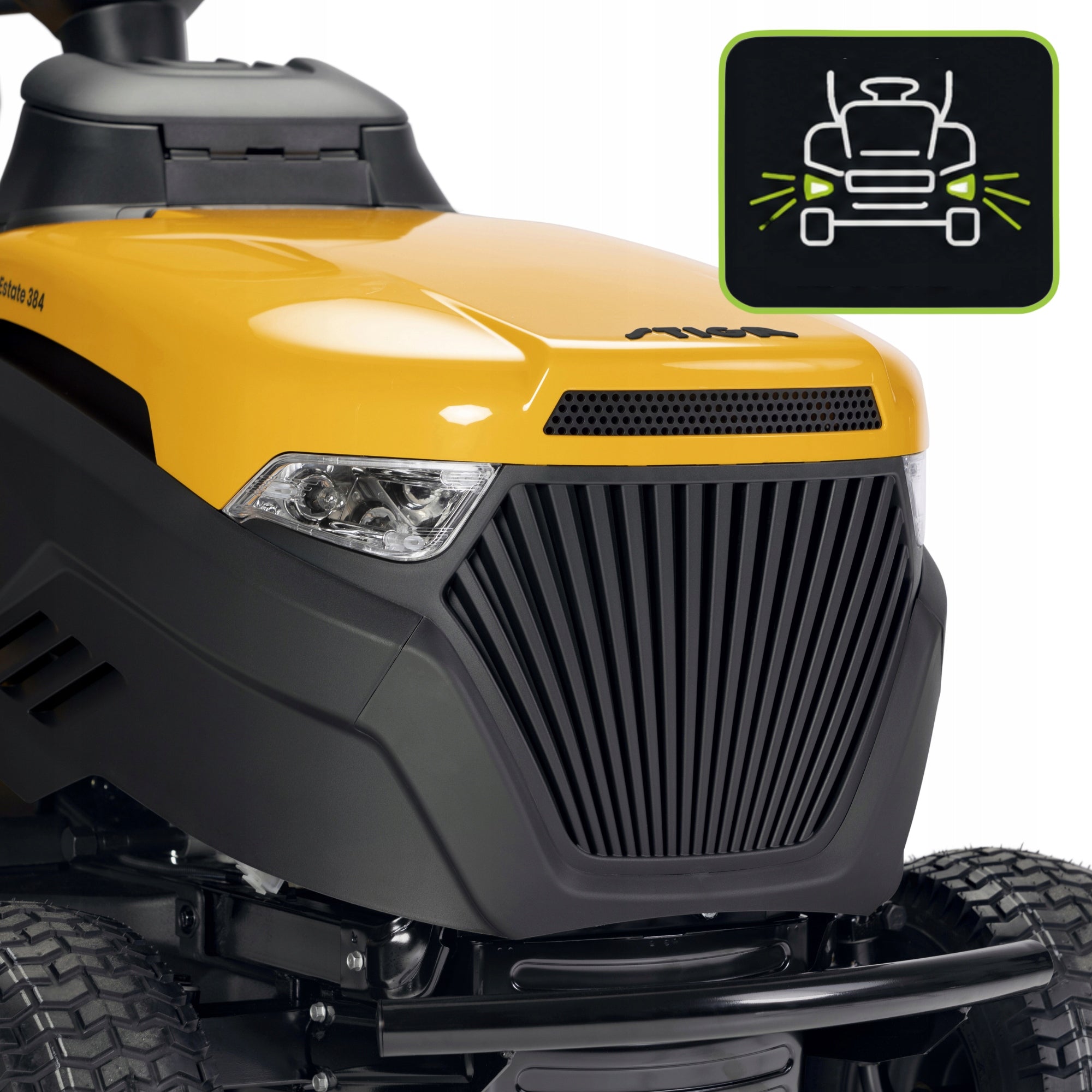 Garden Tractor with Basket 240L STIGA ESTATE384 MULCHING AUTOMATIC 432cm³ Basket capacity 240 l