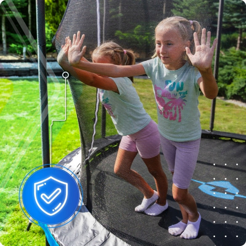 Garden Trampoline 10ft 305CM for jumping safe for children Thunder Total height 245 cm
