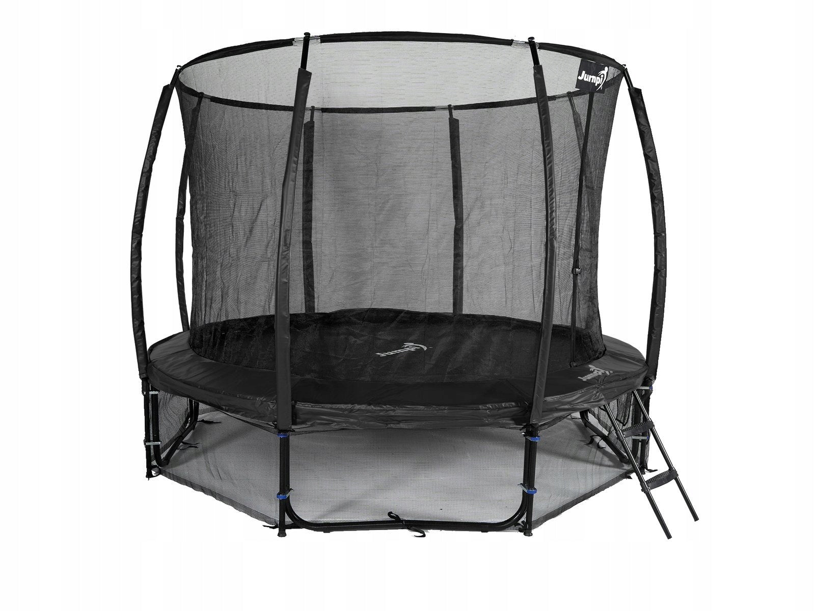 Garden Trampoline Jumpi 374cm/12FT Maxy Comfort Plus Black with Mesh Brand Jumpi