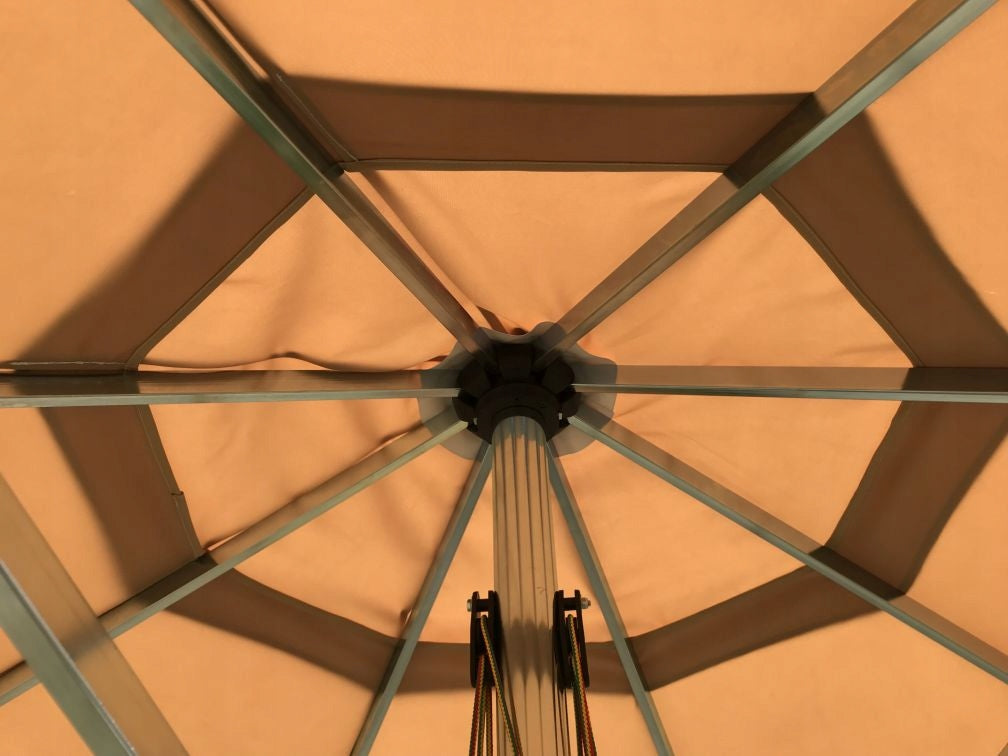 Garden UMBRELLA 4,5m LARGE 450cm Polish bar FOLDING - WITHOUT BASE Kind classic